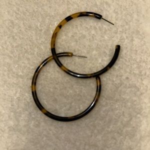 Tortoise 2” hoop earrings